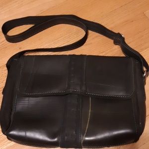 Recycled Rubber Bike Tire Messenger Bag Crossbody